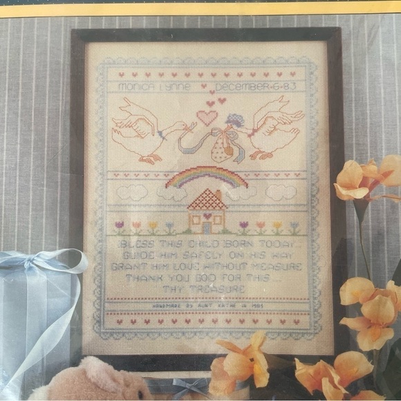 Sunset Counted Cross Stitch- Bless This Child - For 11x14 Frame- New- Kit #2981 - Picture 2 of 6
